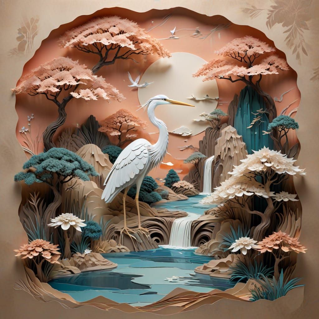 Paper World landscape   by @Victoria G