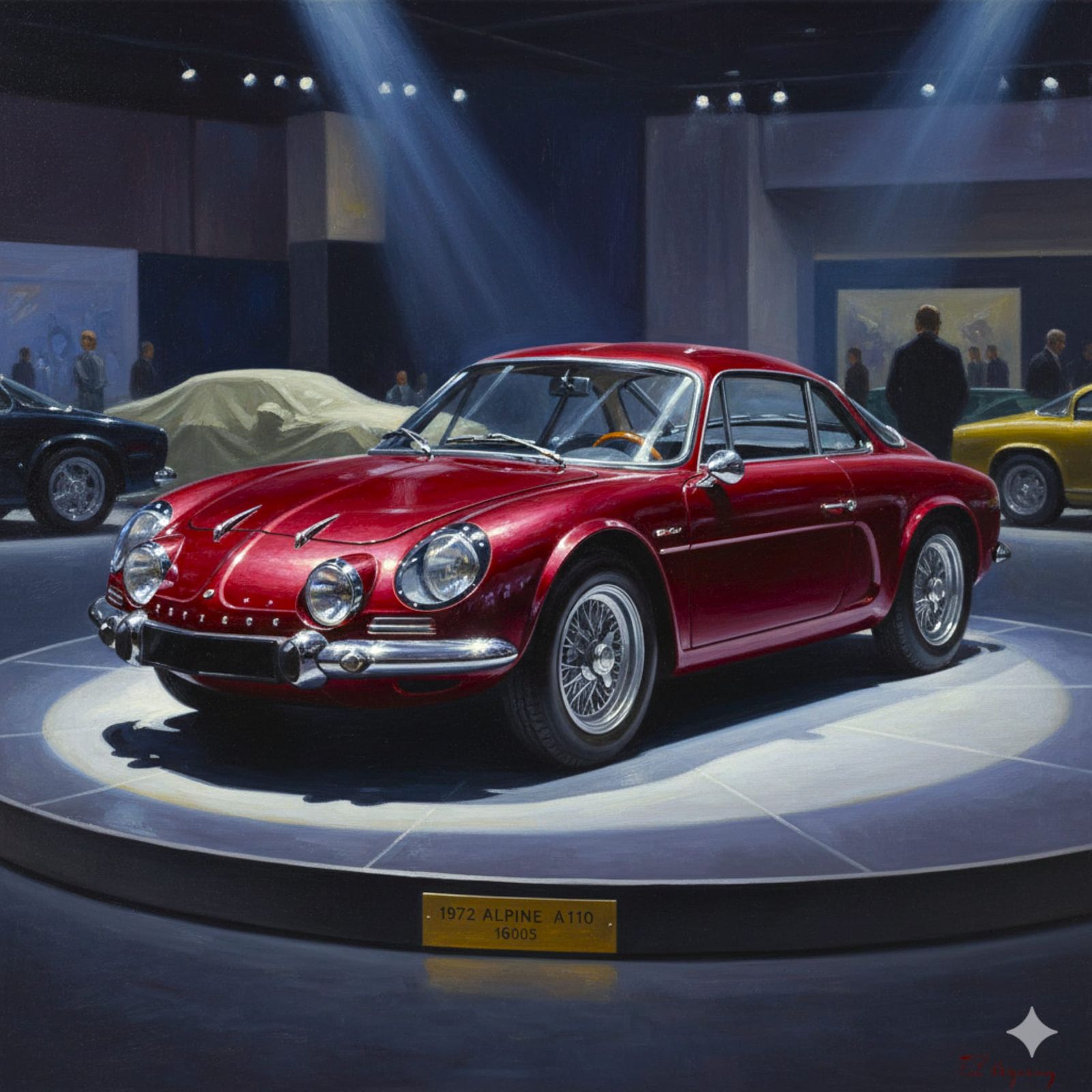 Alpine A110 in an Automotive Museum