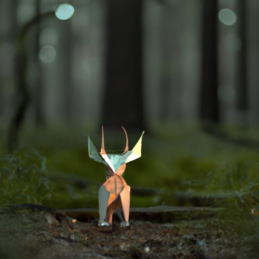 deer in the woods