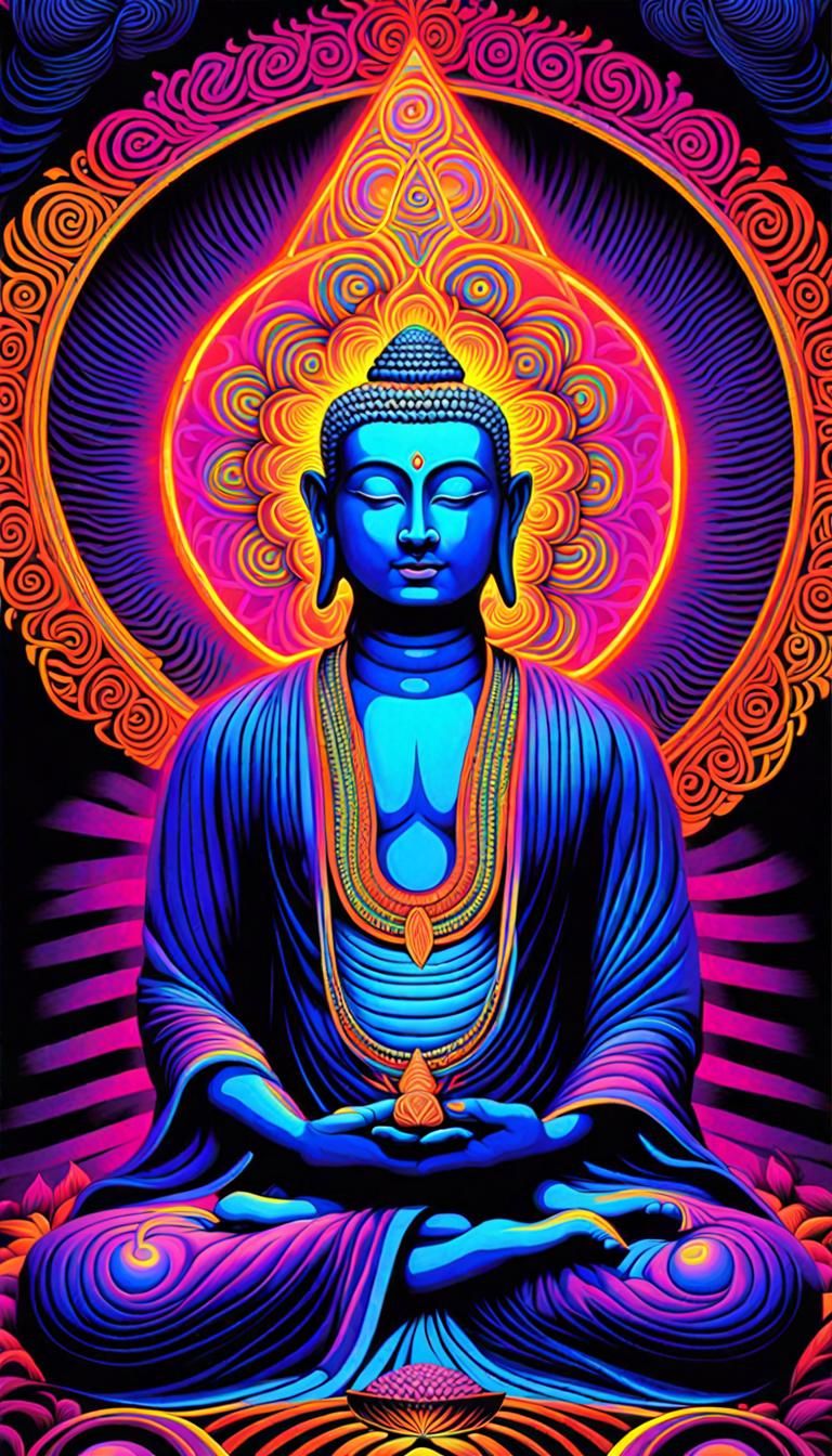 Blue Buddha - AI Generated Artwork - NightCafe Creator