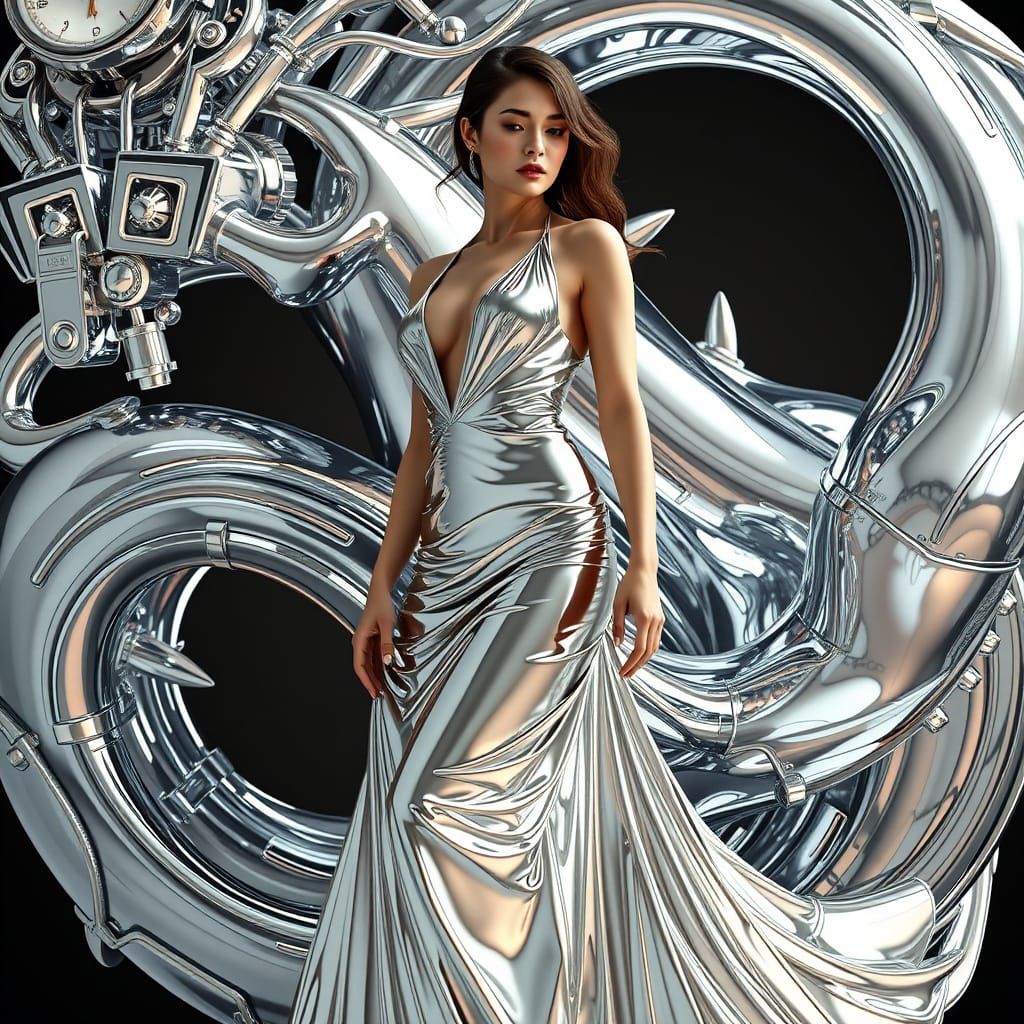 Chrome Dress  by @3E