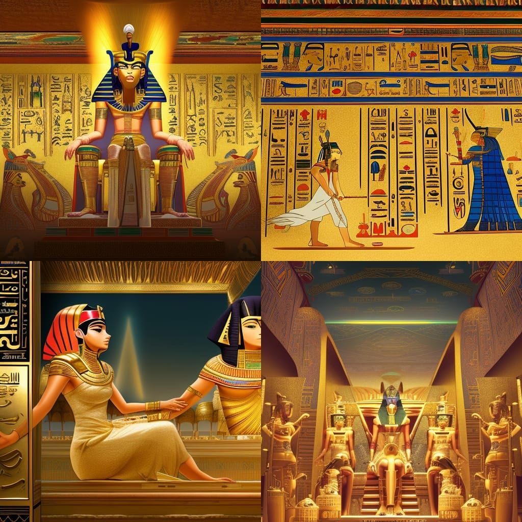 Egyptian emperor king tut awoken Epic cinematic brilliant stunning ...