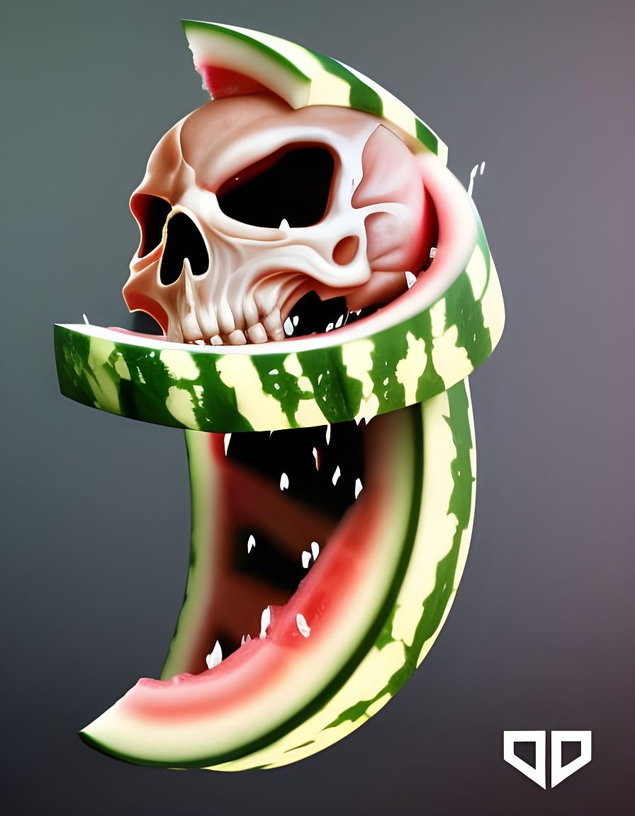 Melon Head AI Generated Artwork NightCafe Creator