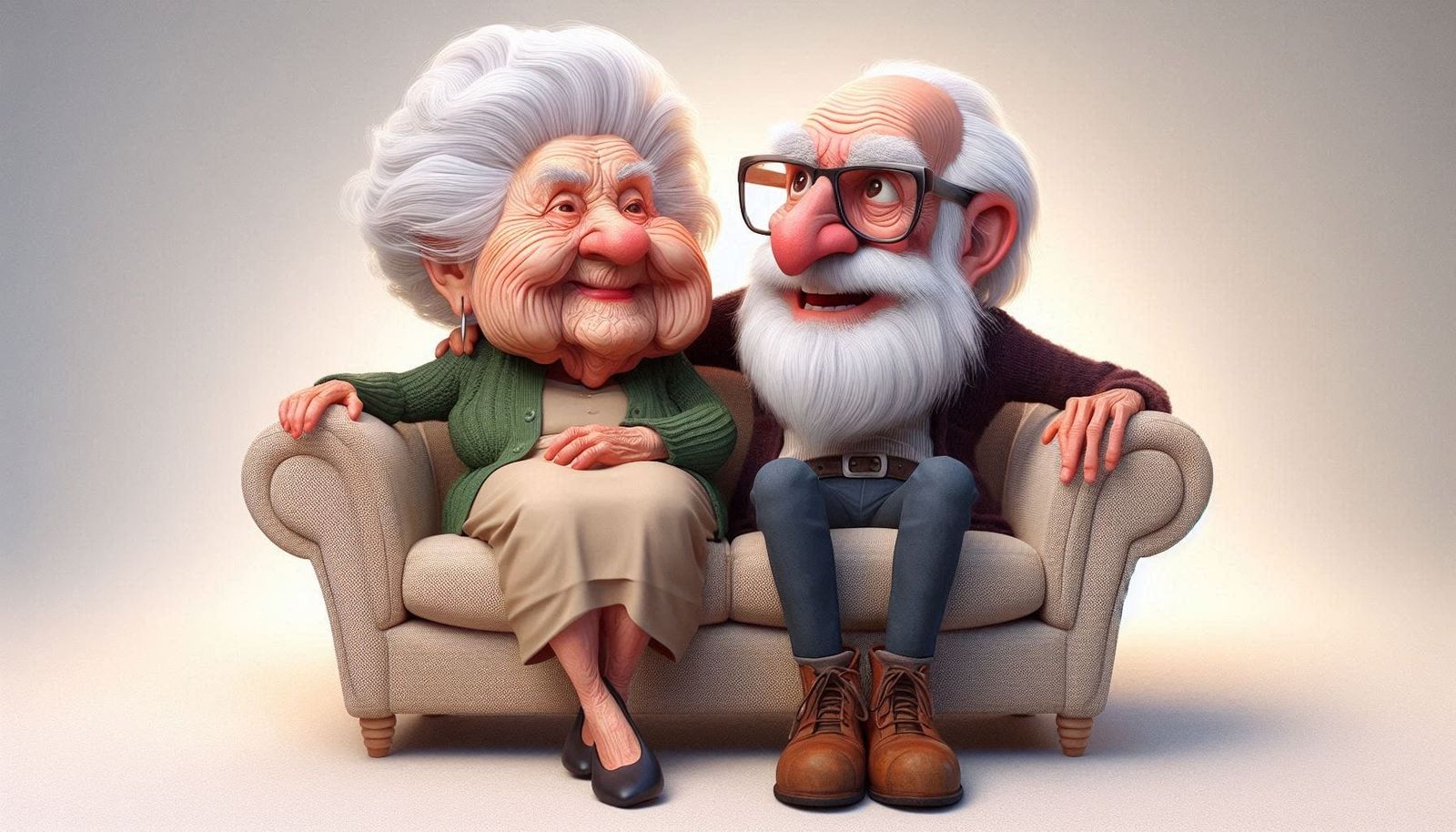 "Being old is one thing," she said, "but having OLD CHILDREN...