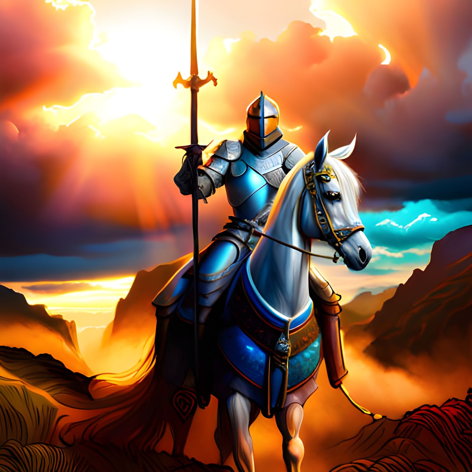 Knight in shining Armor   by @Sabasid