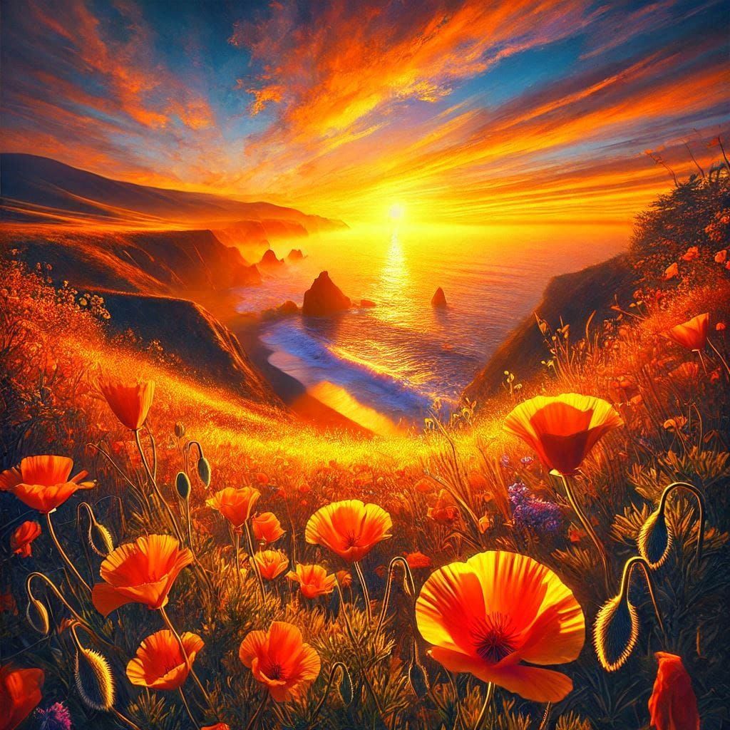 „The Sky Ablaze: The Magic of the Sunset“