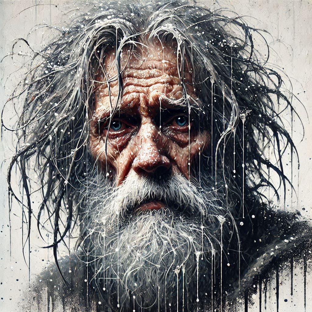 An old beggar