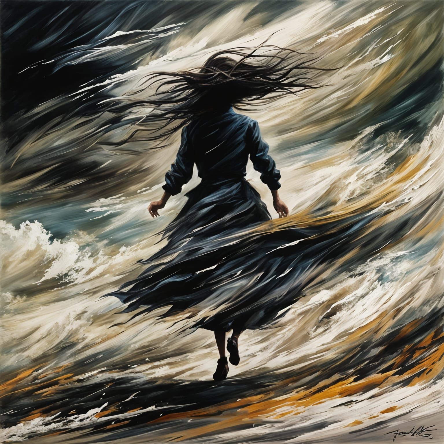 Walking Against the Wind   by @Sharon B