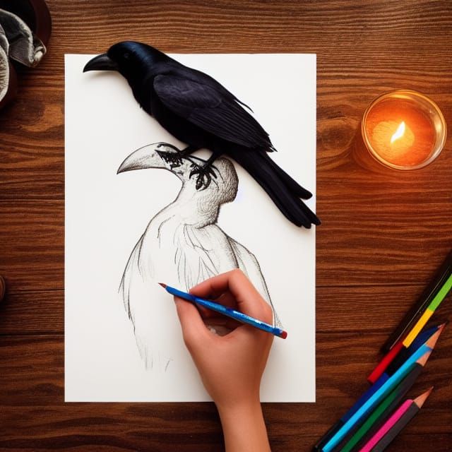 The Crow - AI Generated Artwork - NightCafe Creator