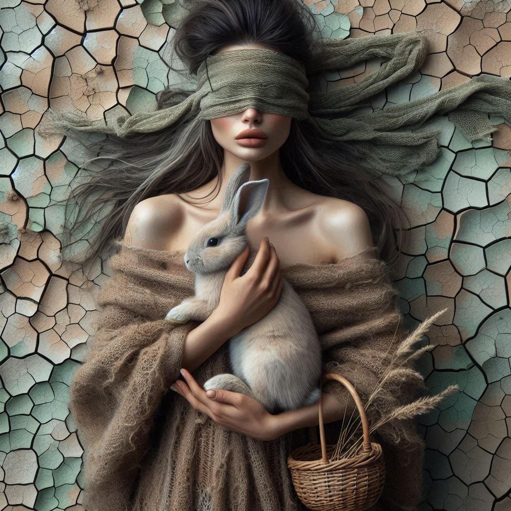 easter in fantastical, abstractional dreamy pastel spring, too