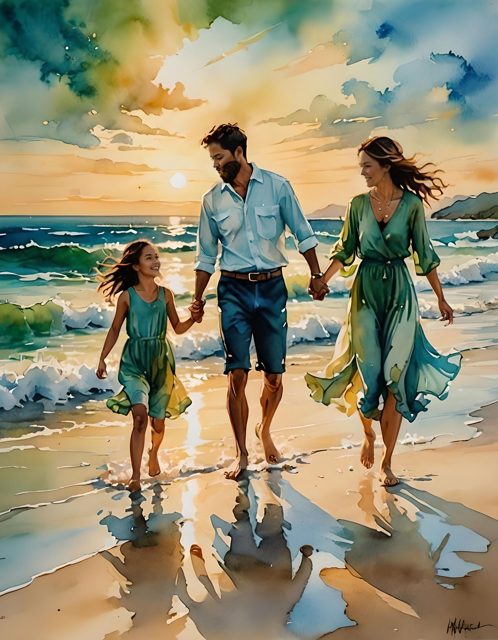 Beach Family Portrait   by @SandyGail
