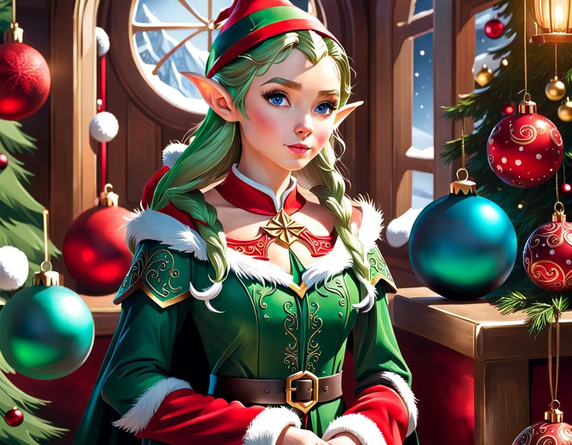 Charming Lady ELF - AI Generated Artwork - NightCafe Creator