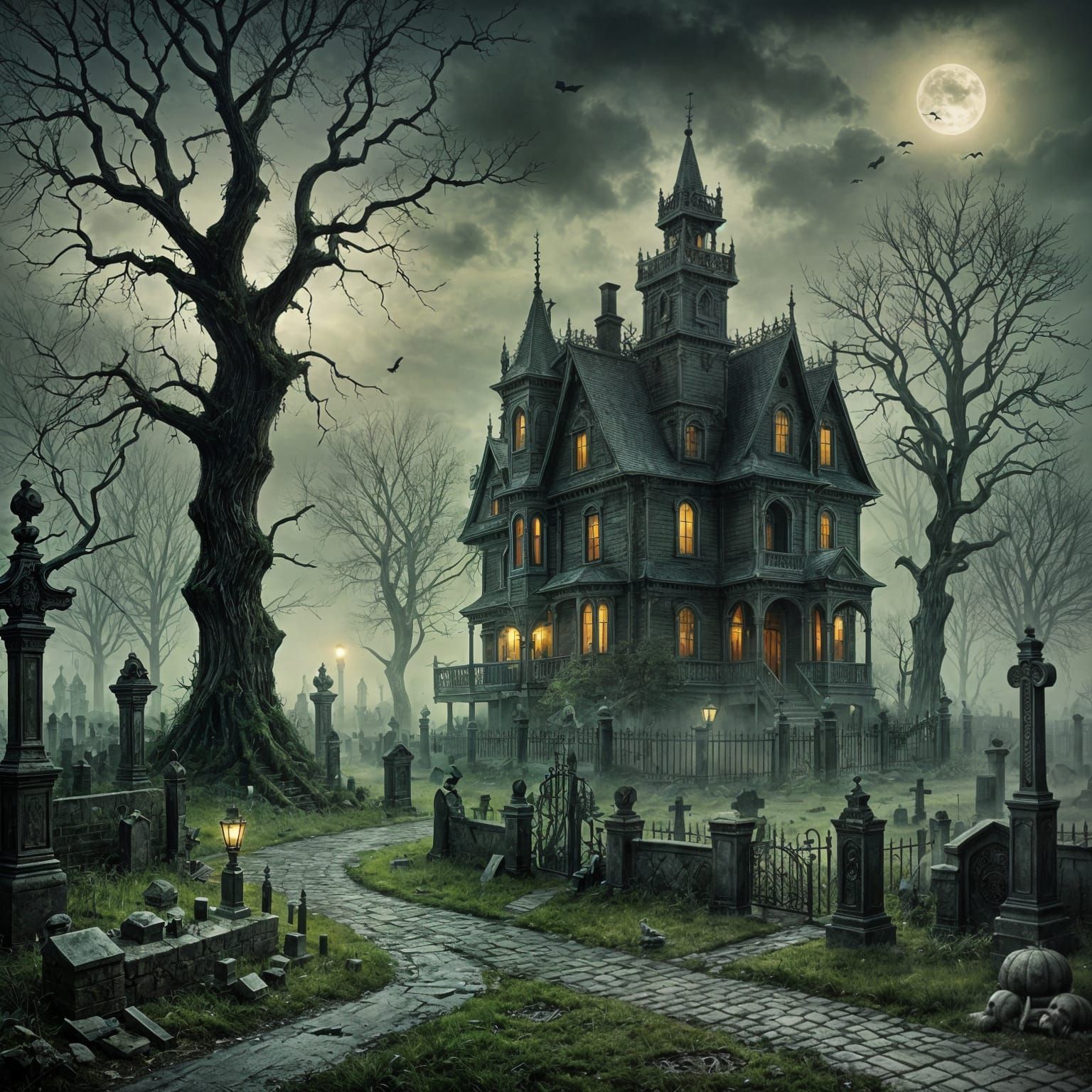 The Haunted House at the End of the Lane  by @St_Moses