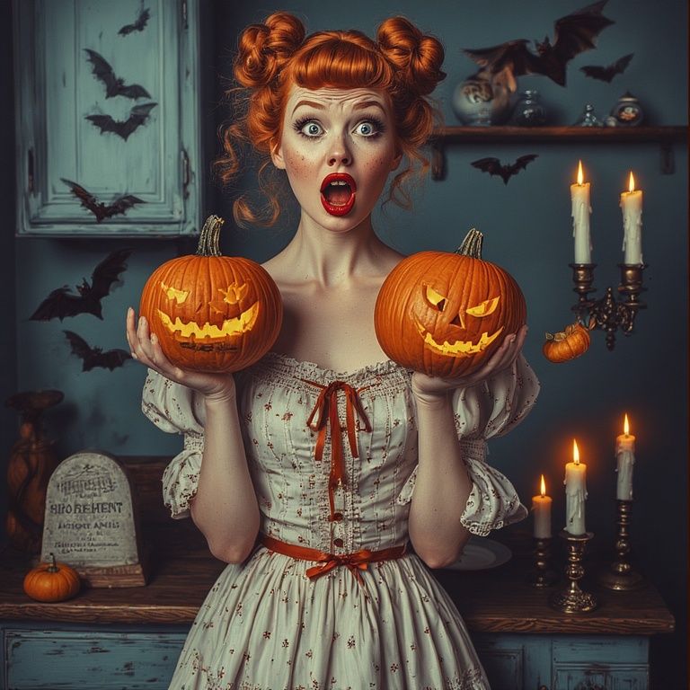 Halloween preparations