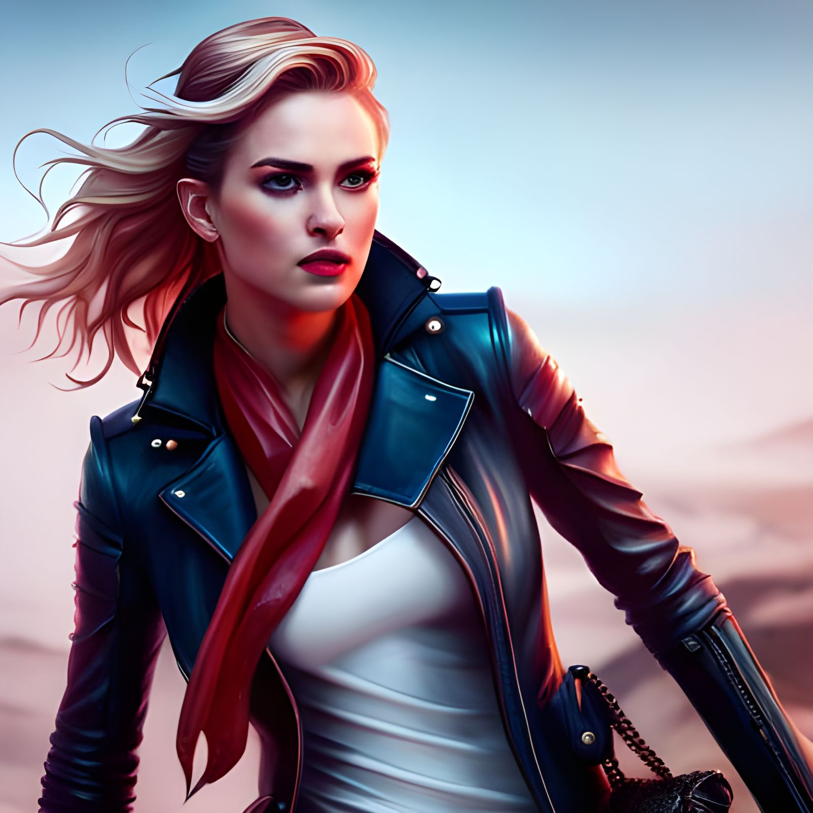 Biker Pinups - AI Generated Artwork - NightCafe Creator