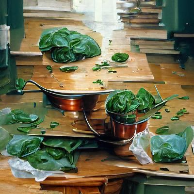 Spinach everywhere