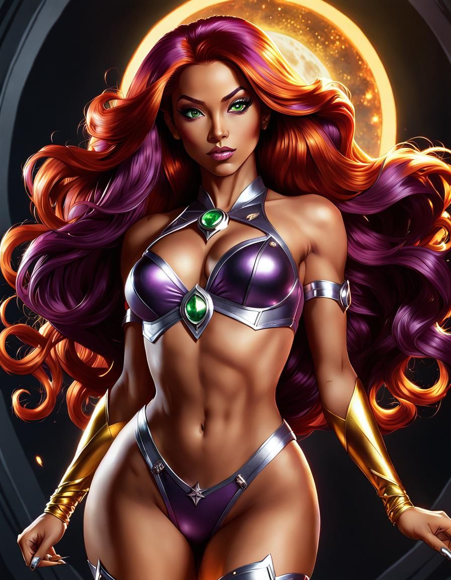 DC Comics: Starfire - AI Generated Artwork - NightCafe Creator