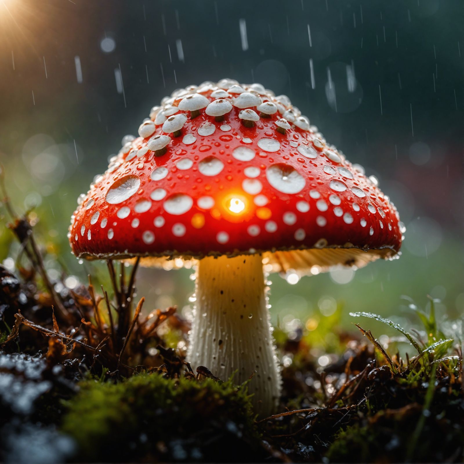 Amanita muscaria Macro 4k