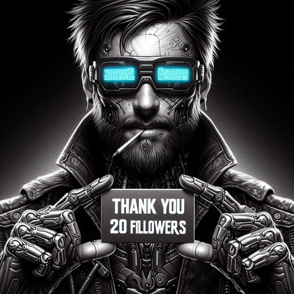 Thank You For My 20 Followers - Please Help Me Get to 50
