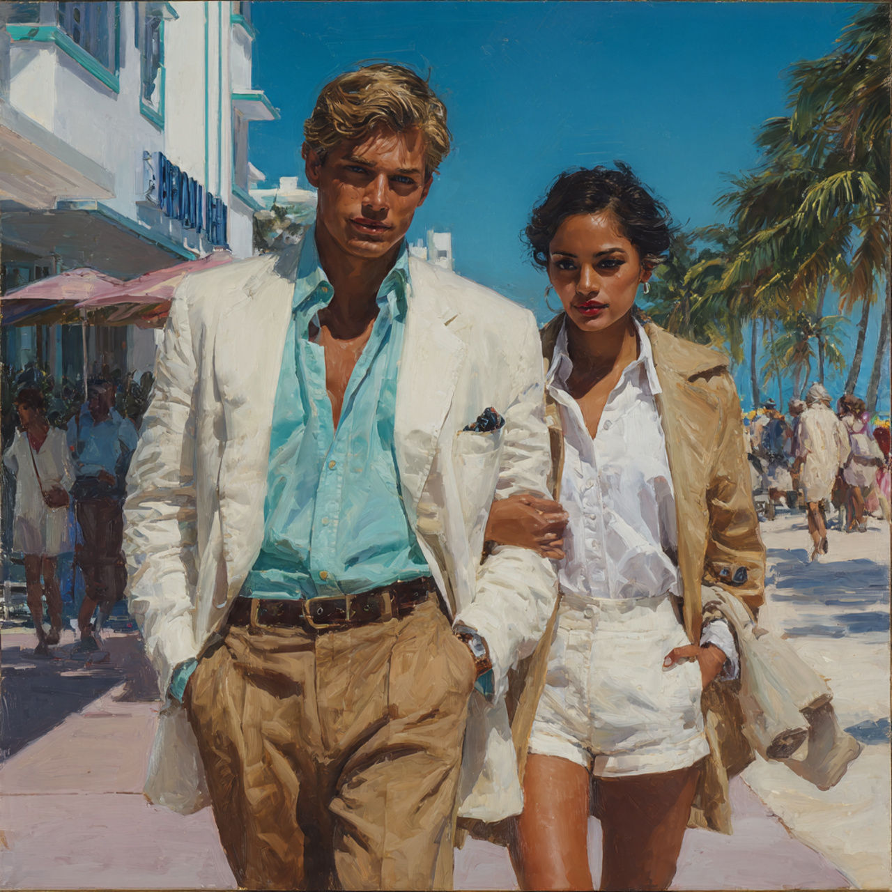 Crockett and Santiago from 'Miami Vice' Reimagined