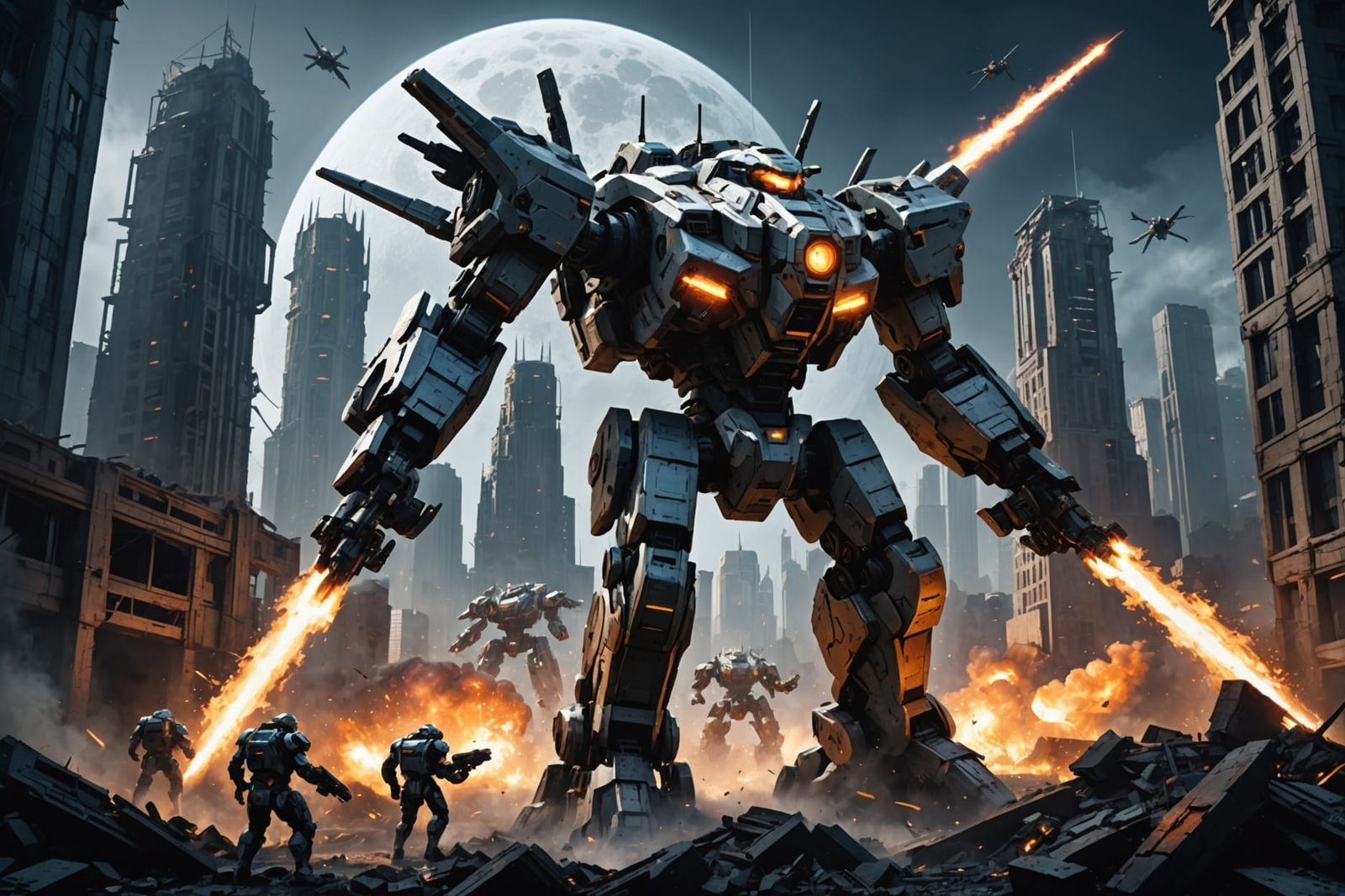 Mecha Battle  by @Pepa the Coach