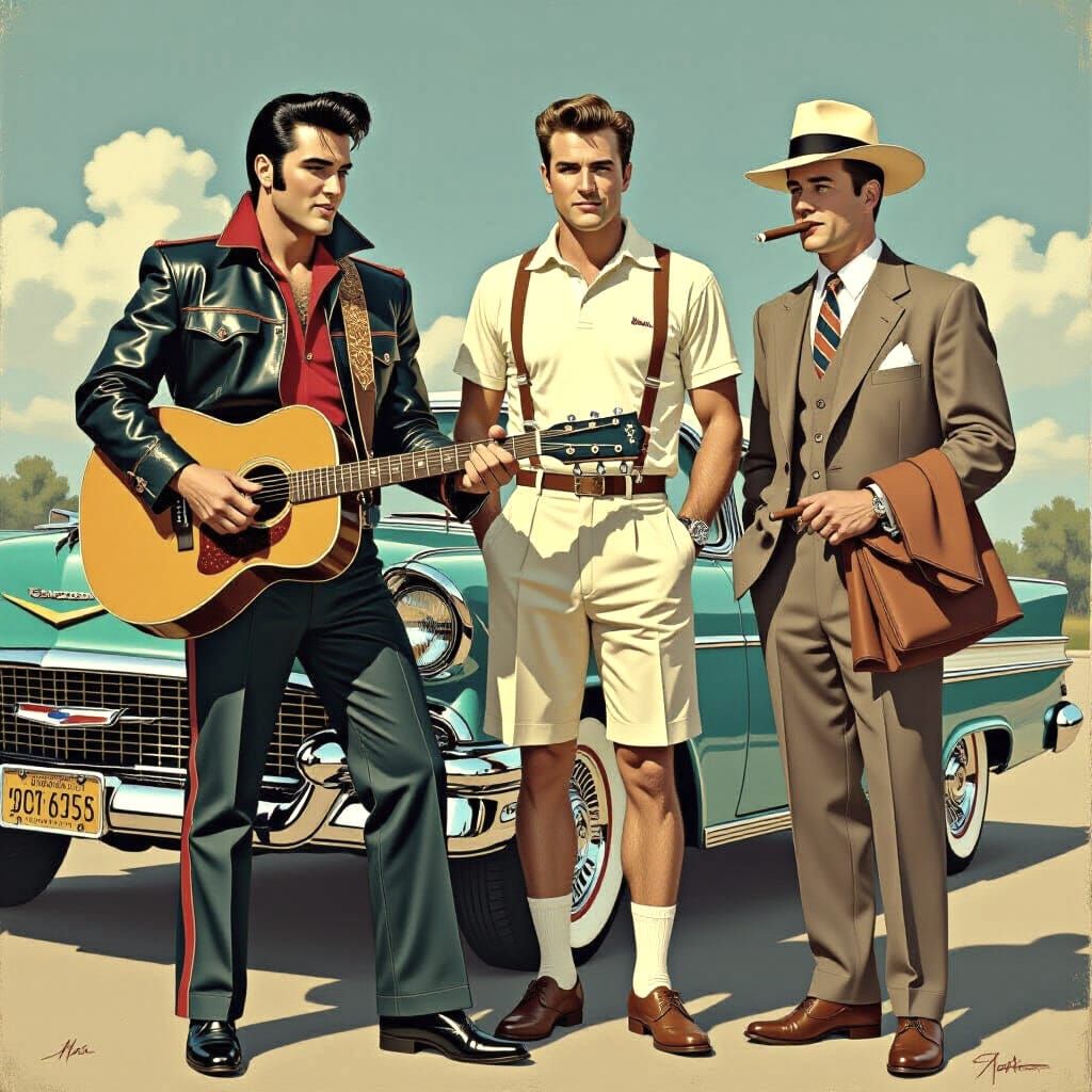 50’s men fashion  by @Serene Lew