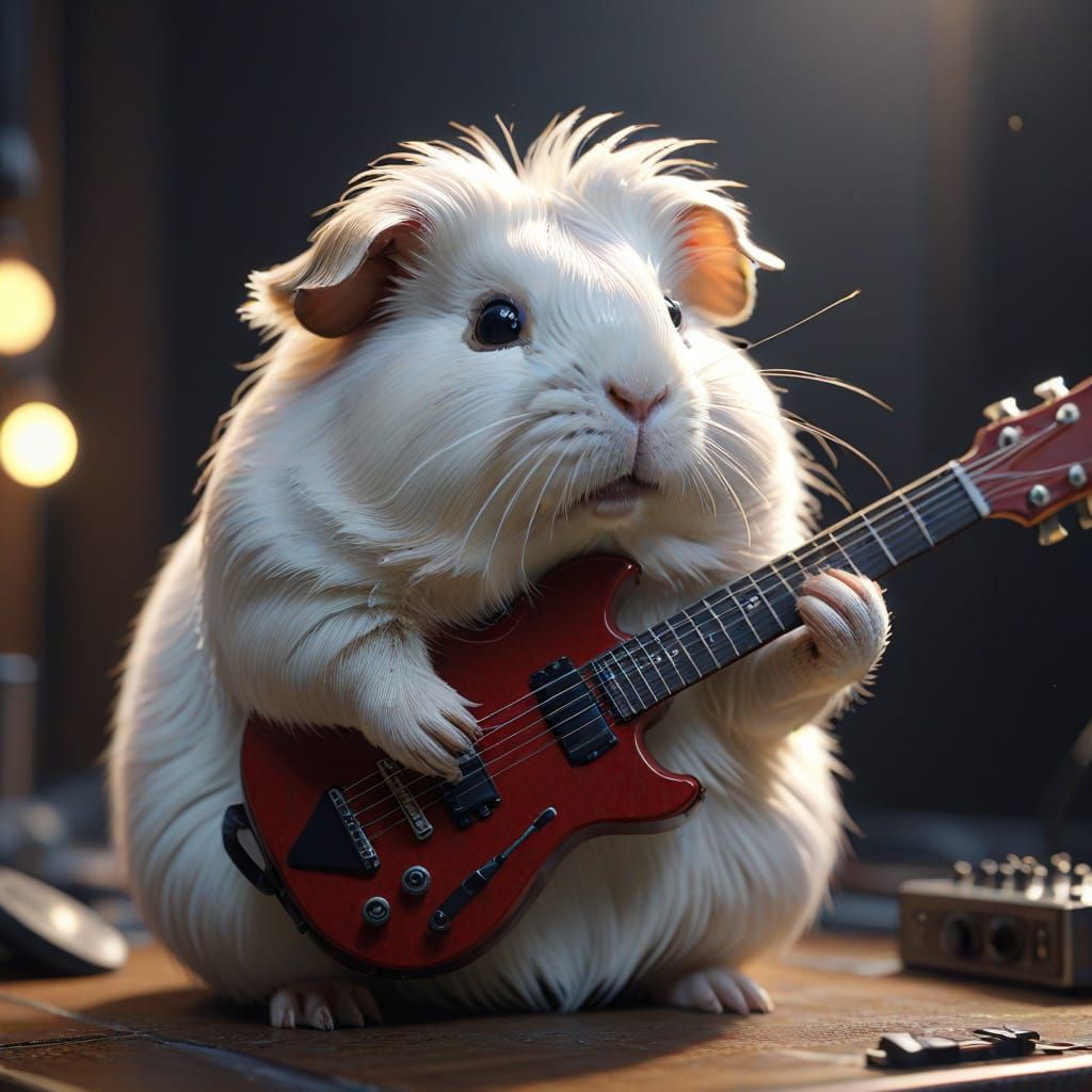 Guitar guinea pig  by @LeFrick