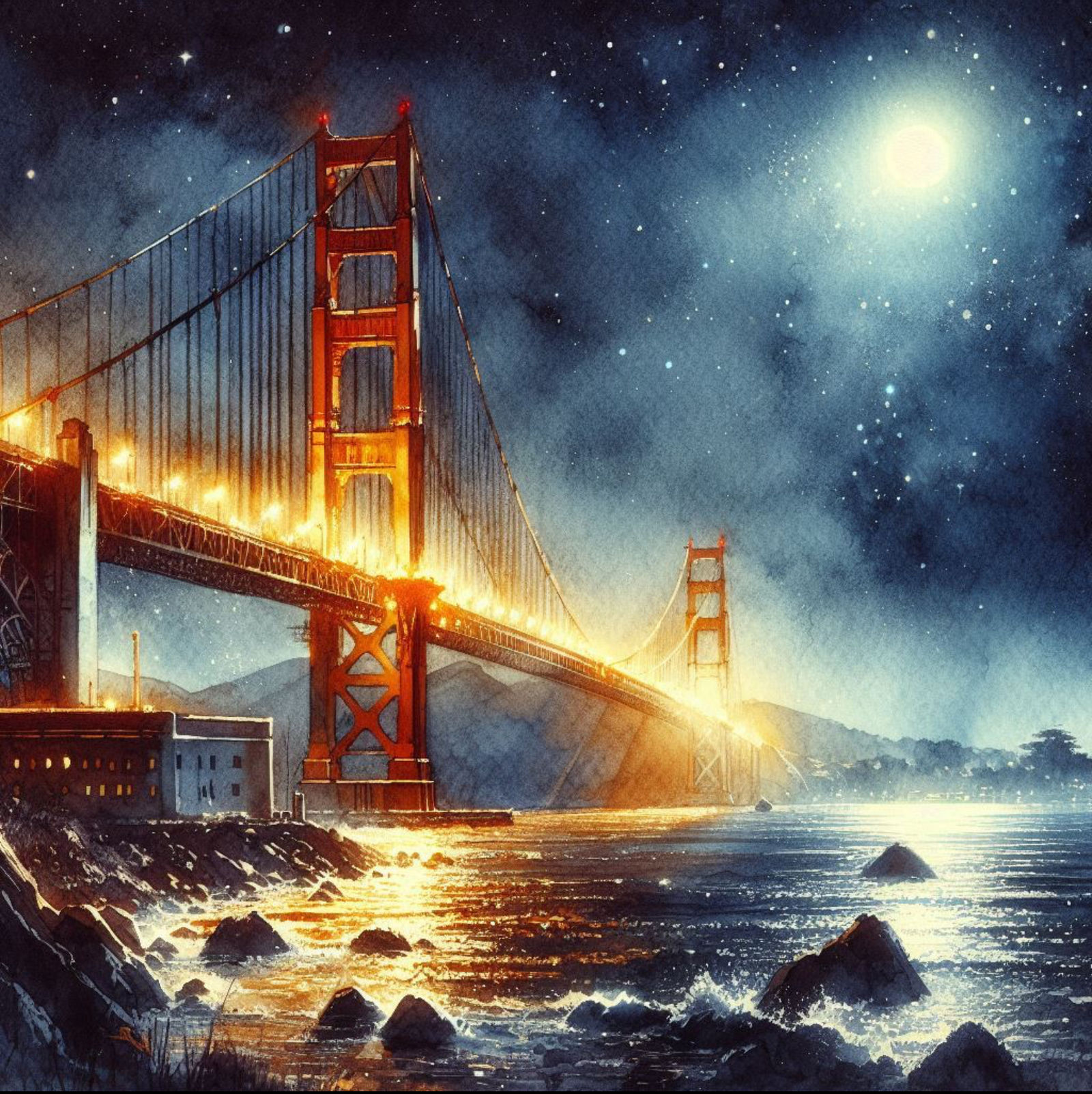 Golden Gate glow