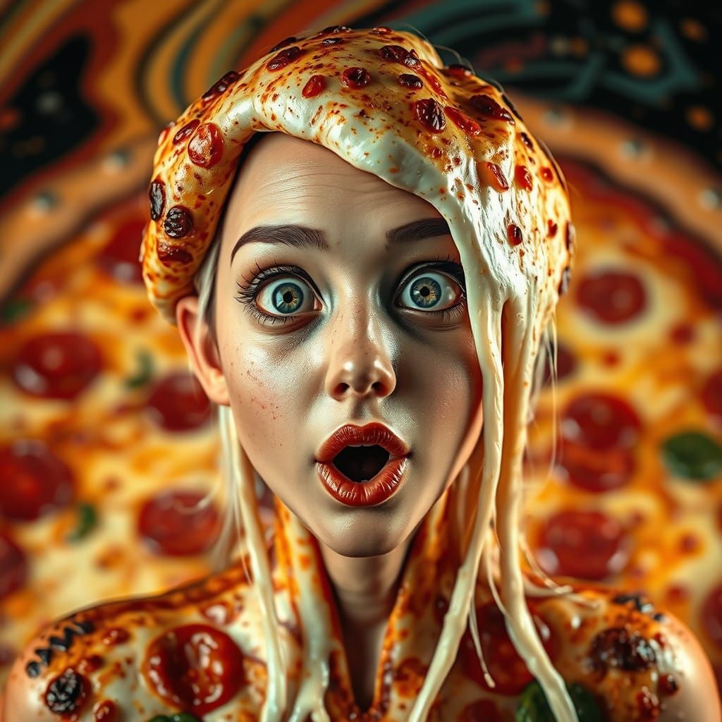 Pizza-woman   by @alx