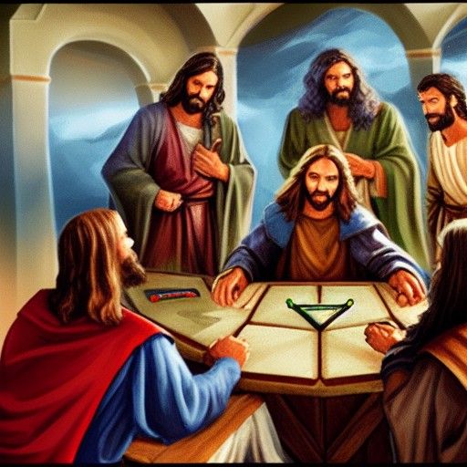 Jesus playing Dungeons and Dragons