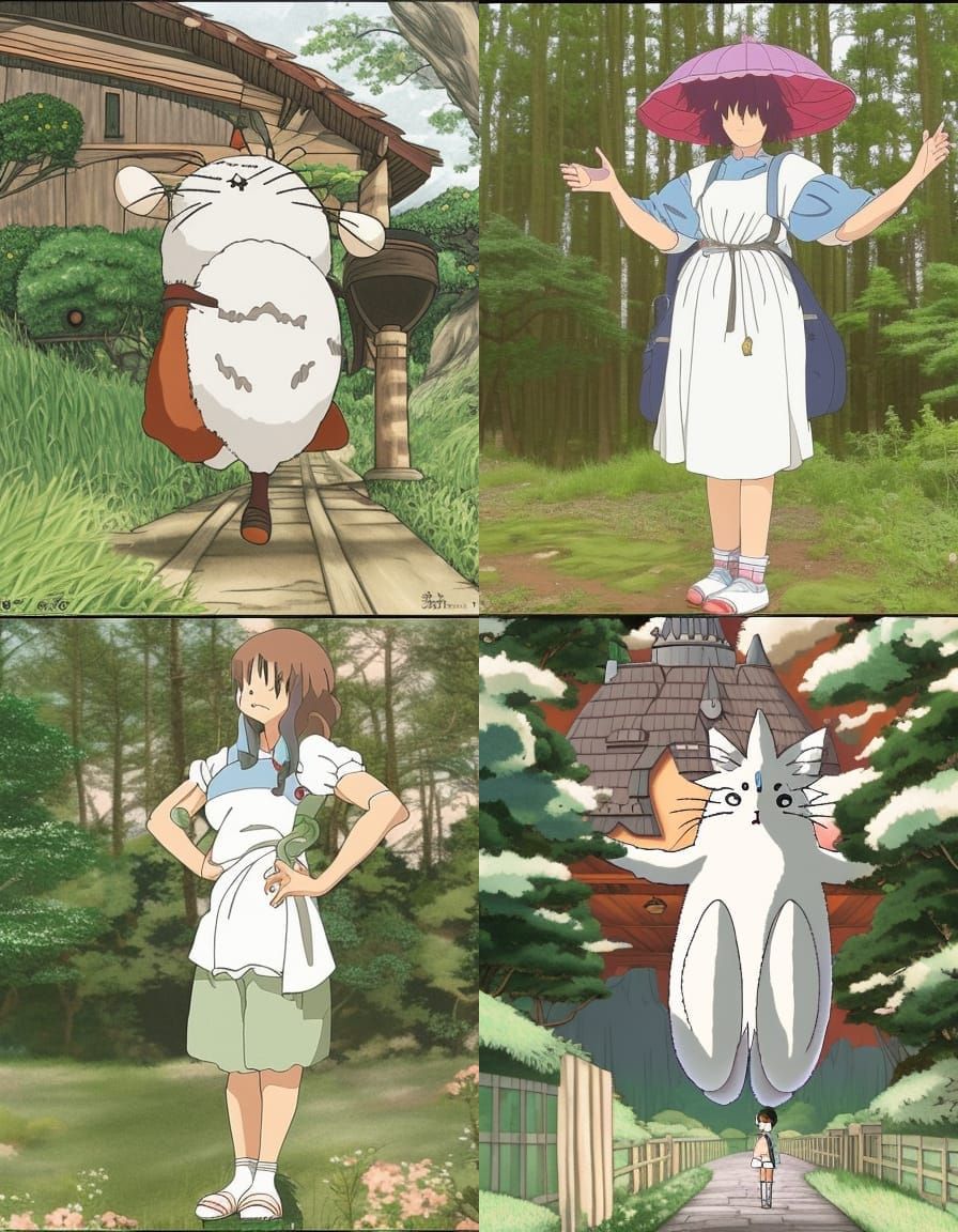 studio ghibli style portrait of me - AI Generated Artwork - NightCafe