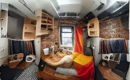 Hipster studio apartment in New York