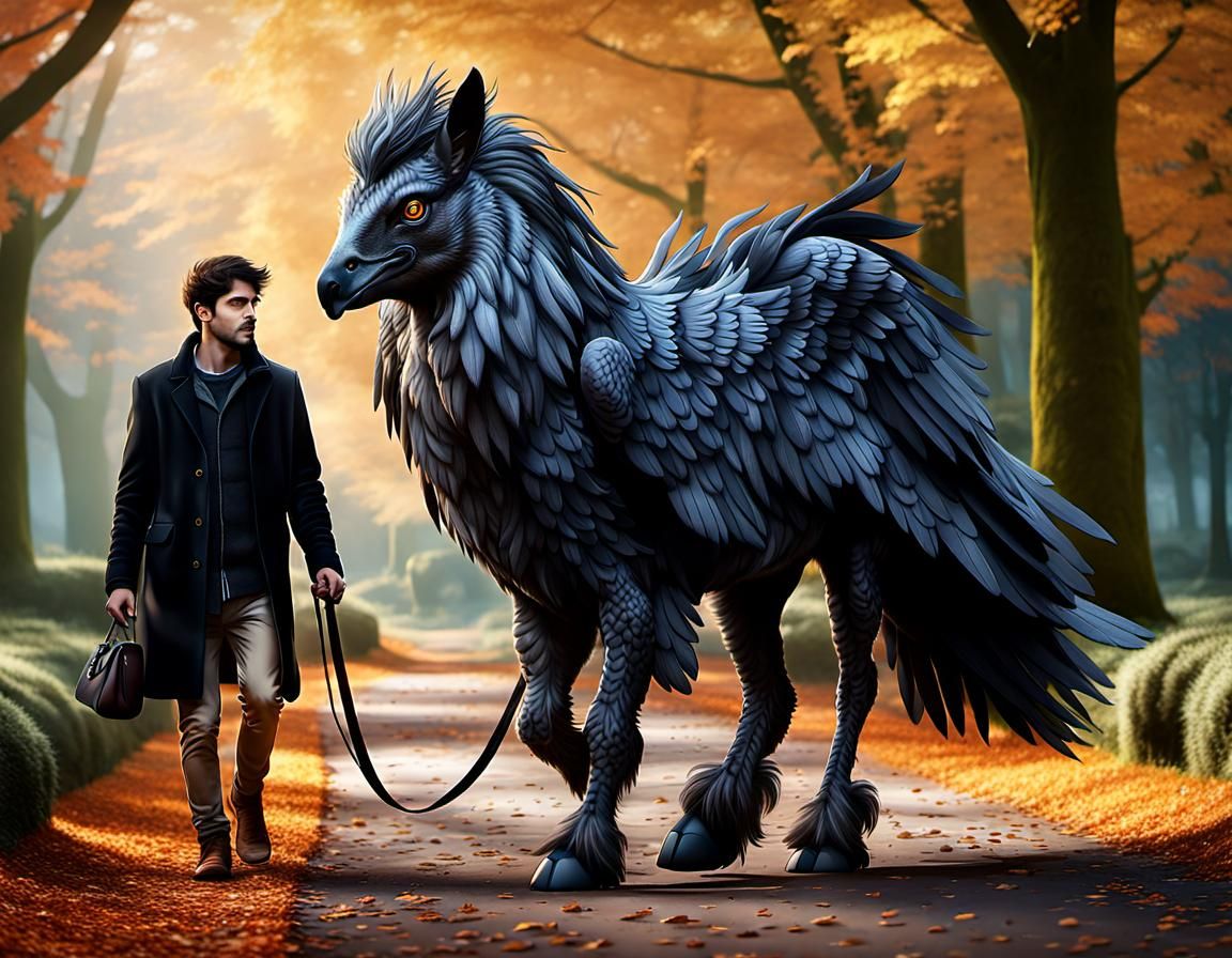 Walking with the Hippogriff  by @ScorpionAI