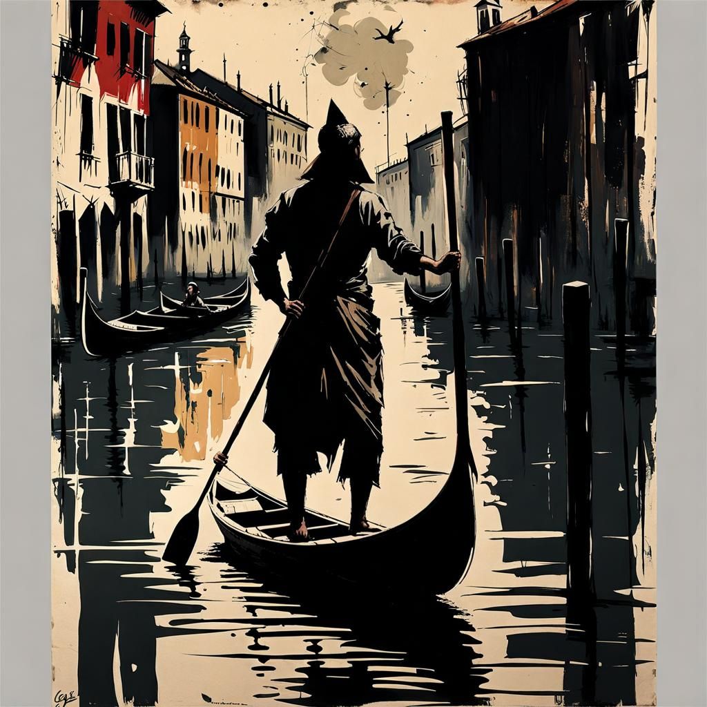 Gondola paddler