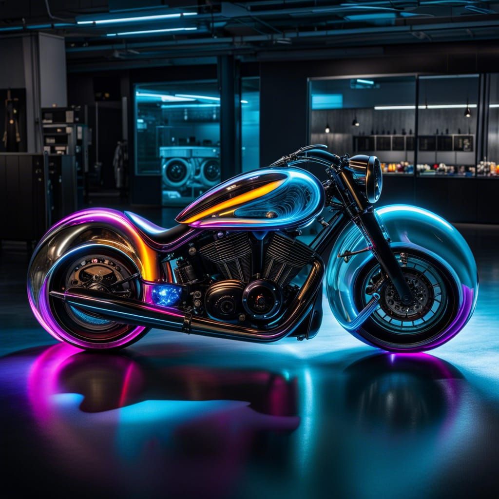Futuristic Motorcycle  by @Nita