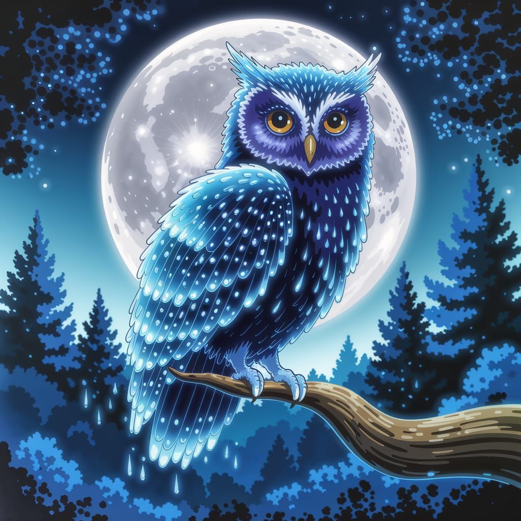 an elegant owl  by @xXPoiSonSQueen