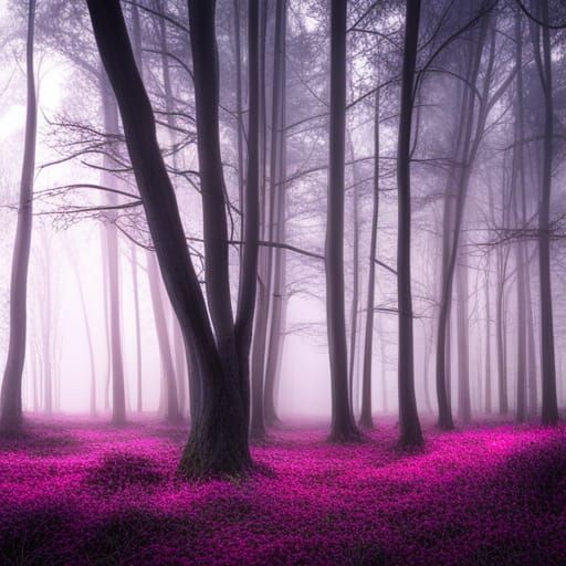 Enchanted forest foggy full of magic - AI Generated Artwork - NightCafe ...