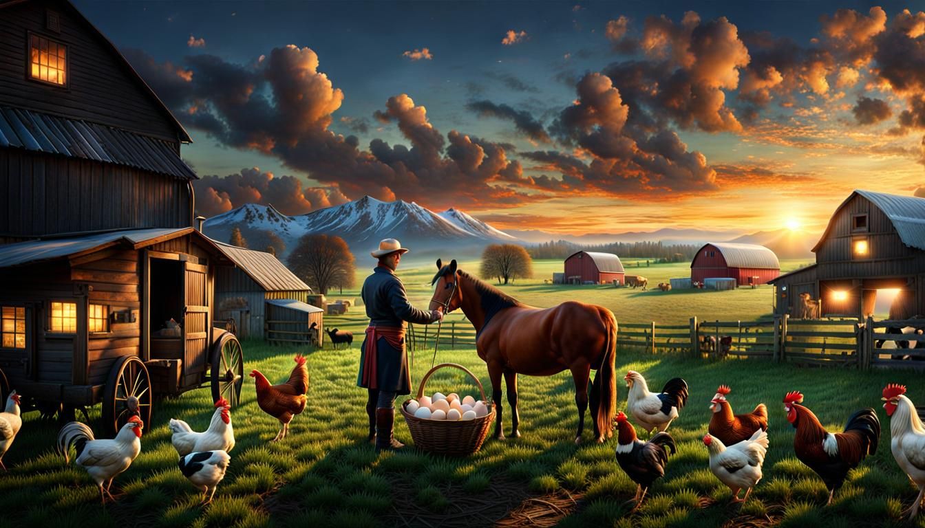 FARM LIFE - starts before the sun rises and never seems to end  by @AngieMay