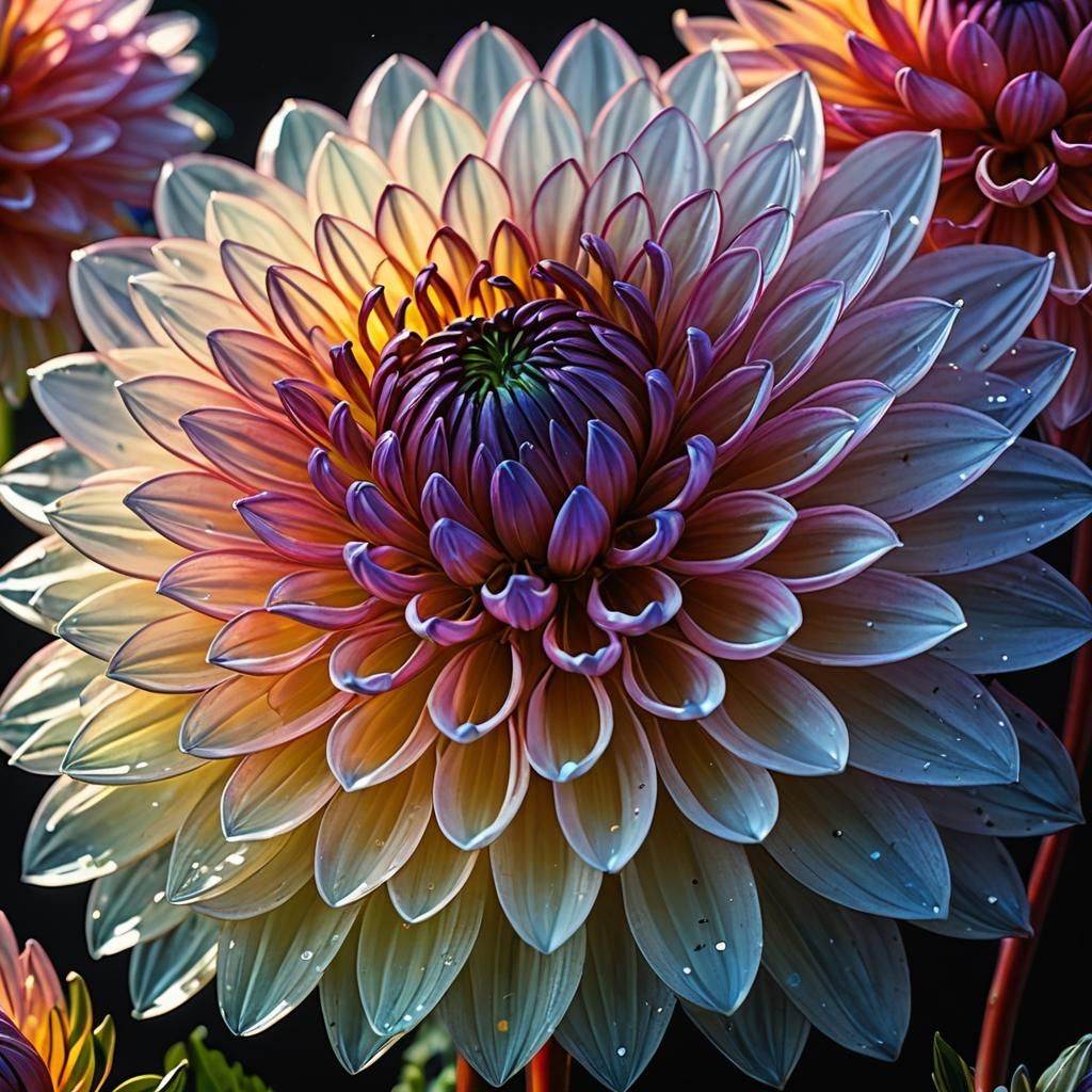 Dahlia blossom in bloom  by @Daleone