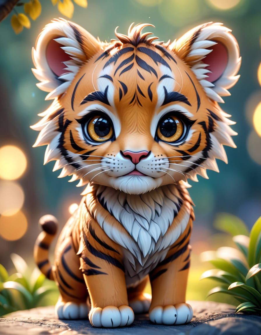 Chibi Lion in Cinematic HDR