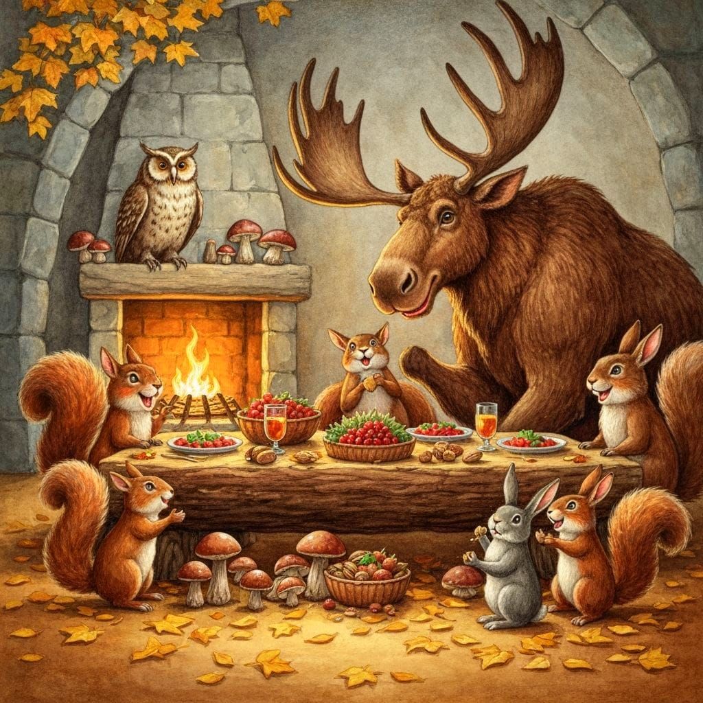 A thankful gathering   by @Shimmeringcosmos