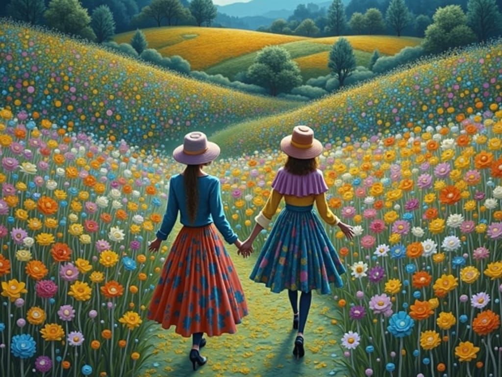 sea of ​​flowers