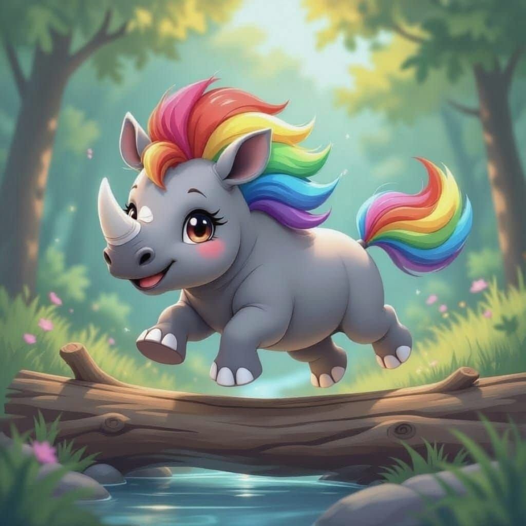 Rainbow Rhino