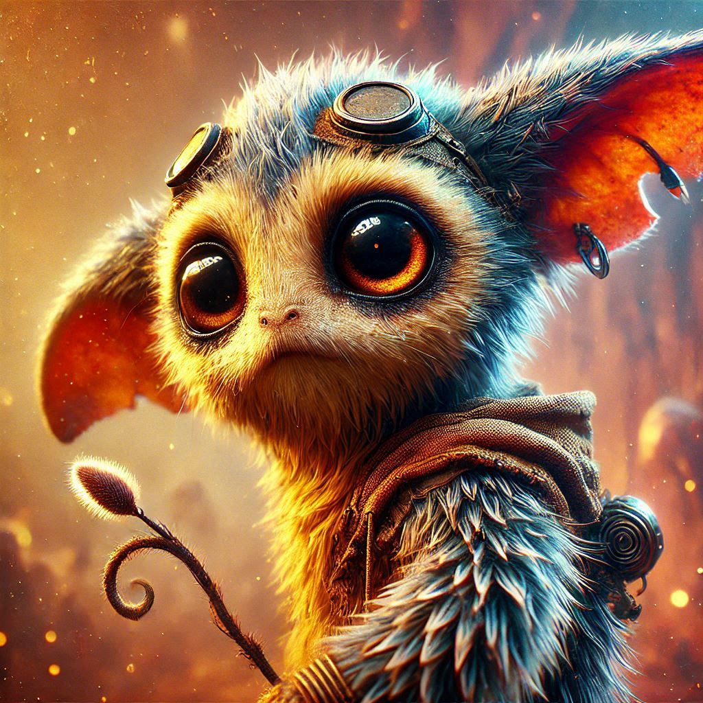 adorable fairy-tale fantasy creature portrait..