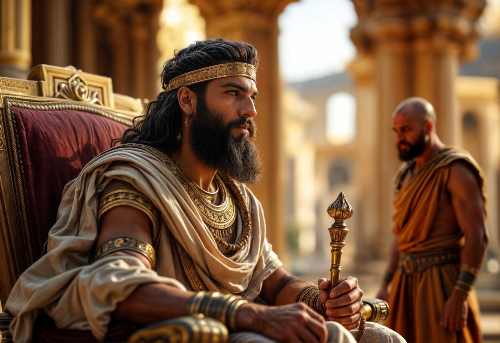 Xerxes sends Haman to honour Mordecai