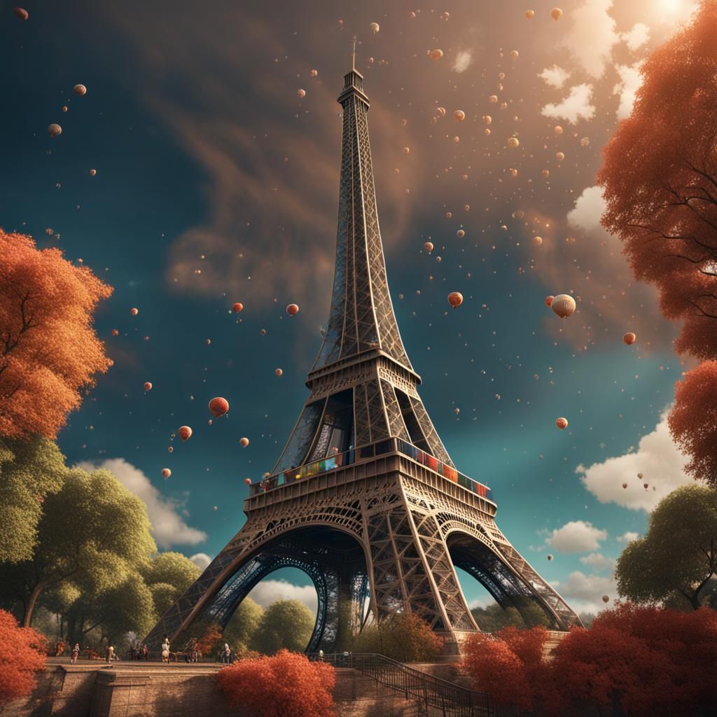 Eiffel tower  by @Creation_Fussion