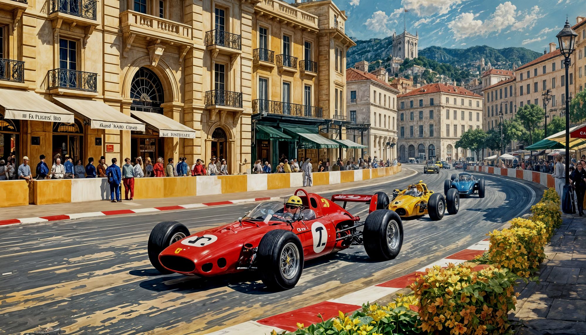 Big Lead going into Casino Square. Monaco GP 1967