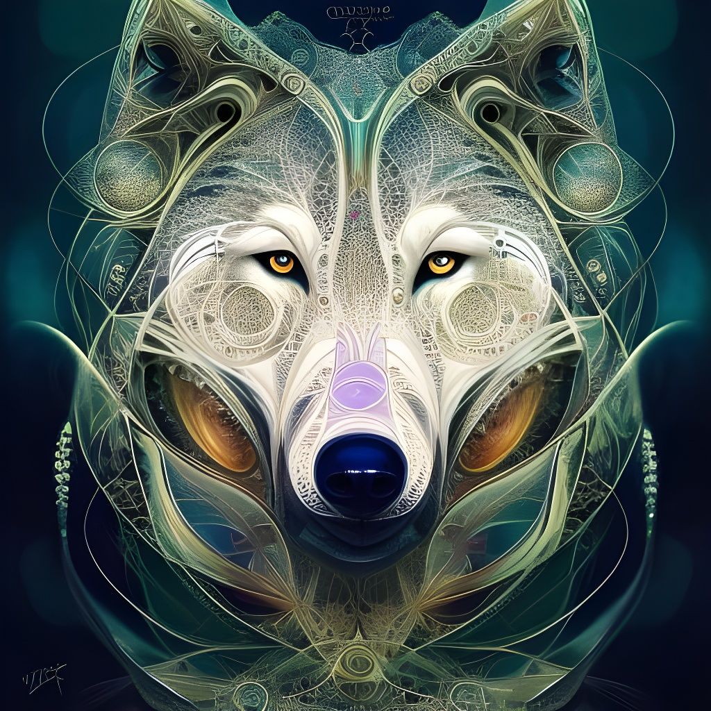 Wolf - AI Generated Artwork - NightCafe Creator