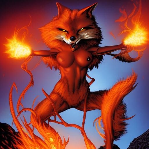 Villian skimpy Fire Fox Mark Brooks and Dan Mumford, comic b...