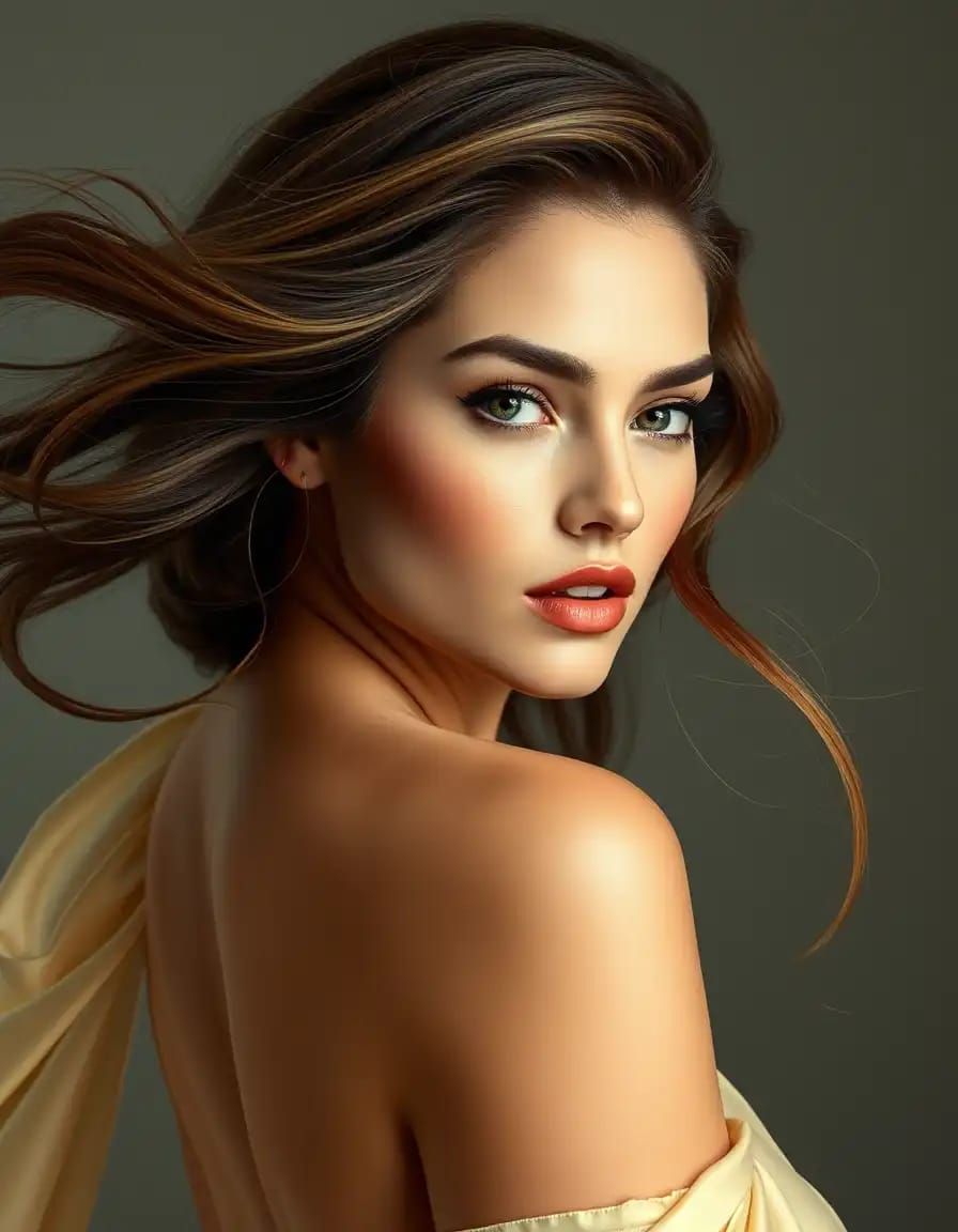 A beautiful woman's portrait